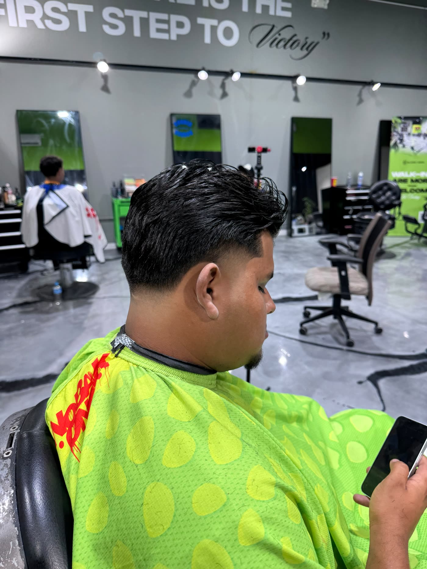 Fresh skin fade, styled